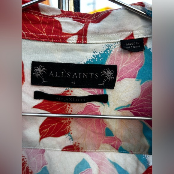 All Saints floral button up, size M - Picture 3 of 3